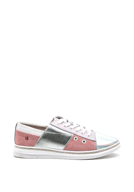 Una Healy Rollin On Holographic Trainer, Pink Multi