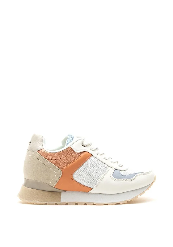 Tommy Bowe Womens Snowsill Colour Block Trainers, White Multi