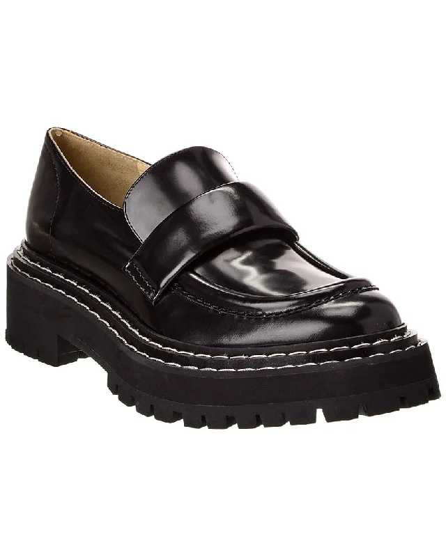 Women's Metallic Foil - Finish Loafers in Gold for a Glamorous Night Out Proenza Schouler Leather Loafer Women's Metallic Foil - Finish Loafers in Gold for a Glamorous Night Out Proenza Schouler Leather Loafer