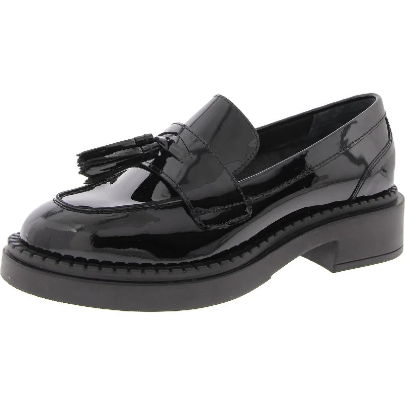 Women's Premium Leather Tassel Loafers in Dark Brown for a Classic Office Look Womens Padded Insole Patent Leather Loafers Women's Premium Leather Tassel Loafers in Dark Brown for a Classic Office Look Womens Padded Insole Patent Leather Loafers