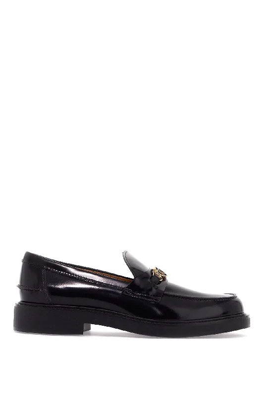 Women's Fur - Lined Loafers in Tan for a Cozy Winter Option Tod's Women's Metal Logo Loafers With Metal Detailing Women's Fur - Lined Loafers in Tan for a Cozy Winter Option Tod's Women's Metal Logo Loafers With Metal Detailing