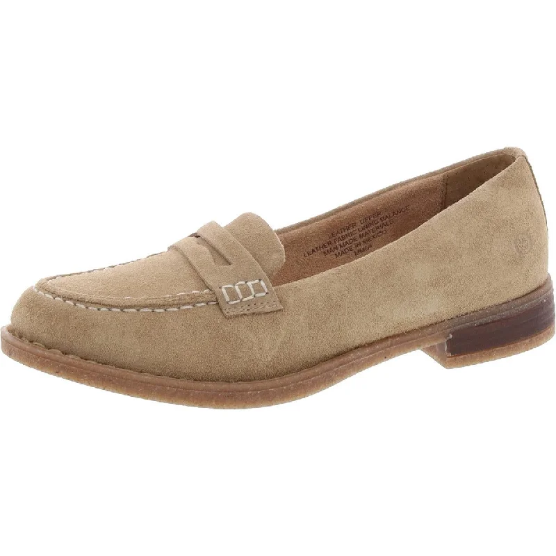 Women's Premium Leather Tassel Loafers in Dark Brown for a Classic Office Look Marlo Womens Padded Insole Faux Suede Loafers