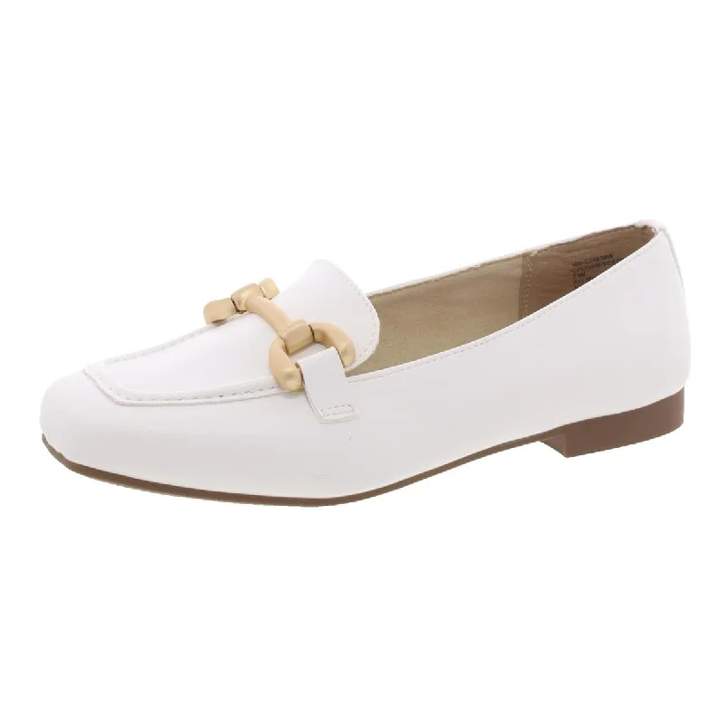 Women's Tassel - Trimmed Loafers with a Low Heel in Olive Green for a Trendy Twist BESTOW Womens Cushioned Footbed Faux Leather Loafers