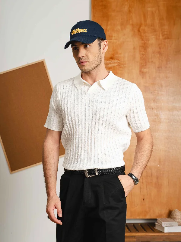 Women's ankle - strap fashion & dress shoes with a crystal - embellished buckle for a glamorous touch Rompii Knit Polo Tee - White Women's ankle - strap fashion & dress shoes with a crystal - embellished buckle for a glamorous touch Rompii Knit Polo Tee - White