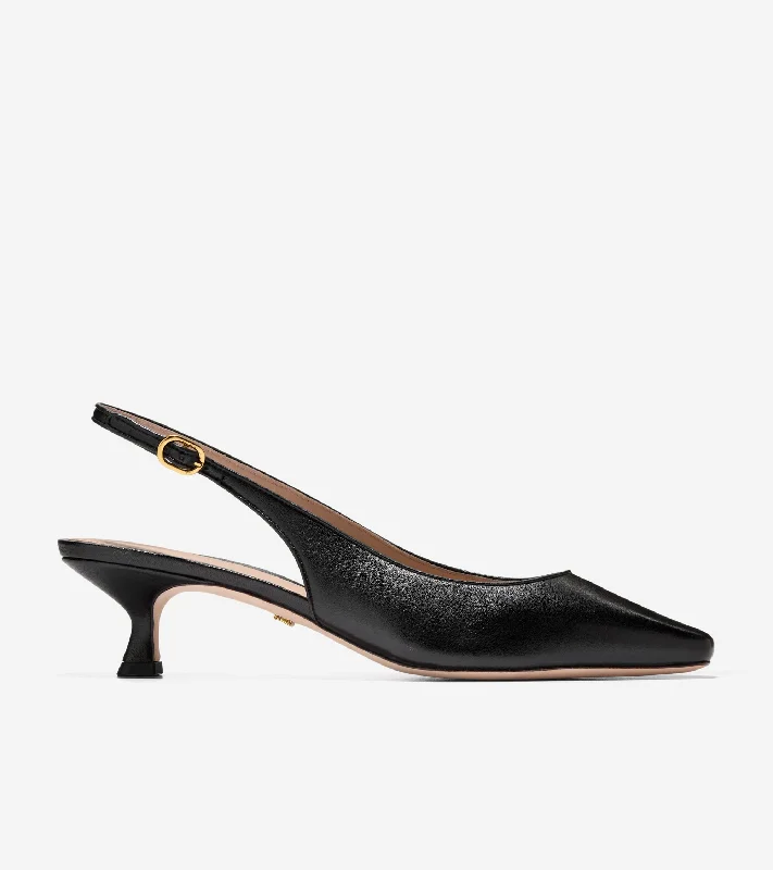 Women's wedge - heel fashion & dress shoes with a woven upper for a beach - to - dinner style Women's Tayla Kitten Heel Sling Pumps 45MM Women's wedge - heel fashion & dress shoes with a woven upper for a beach - to - dinner style Women's Tayla Kitten Heel Sling Pumps 45MM