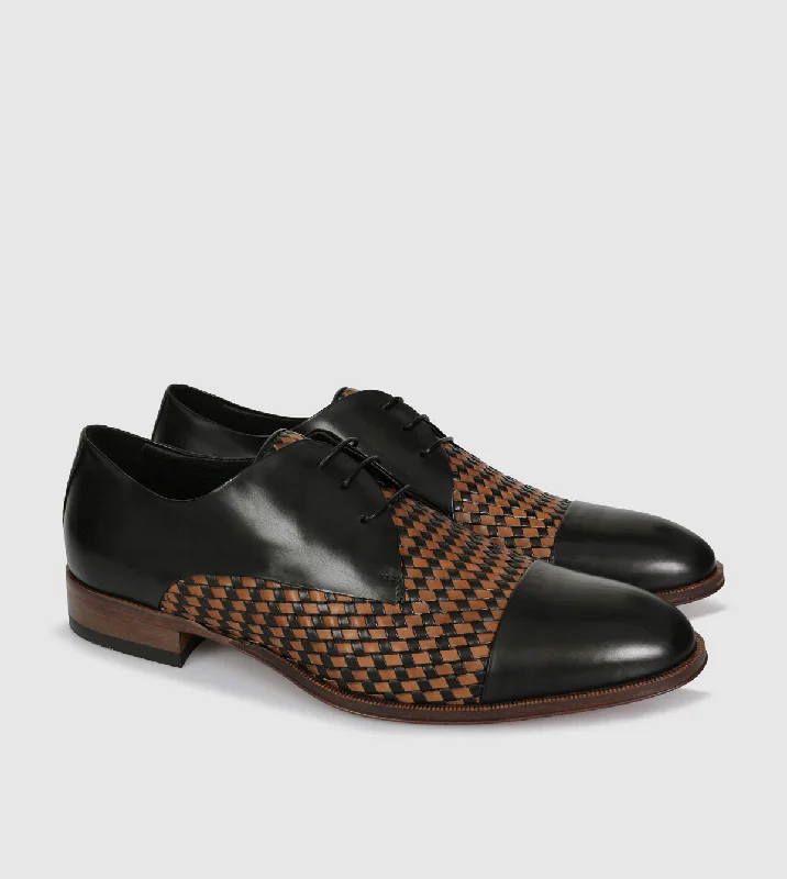 Women's strappy fashion & dress shoes with a woven leather design for a high - end look Gaetan-st Lace Ups by Brando Women's strappy fashion & dress shoes with a woven leather design for a high - end look Gaetan-st Lace Ups by Brando