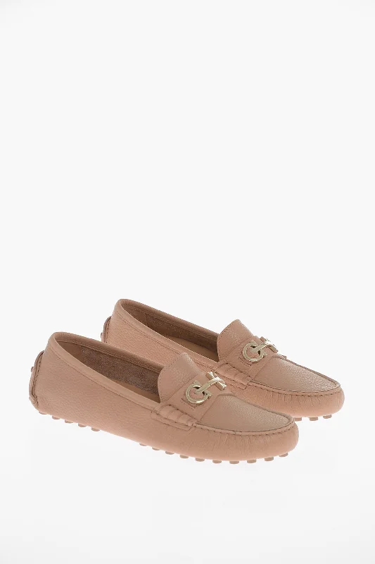 Women's Memory Foam Insole Loafers in Pink for Added Comfort Salvatore Ferragamo Hammered Leather Odilia Loafers With Clamps Women's Memory Foam Insole Loafers in Pink for Added Comfort Salvatore Ferragamo Hammered Leather Odilia Loafers With Clamps