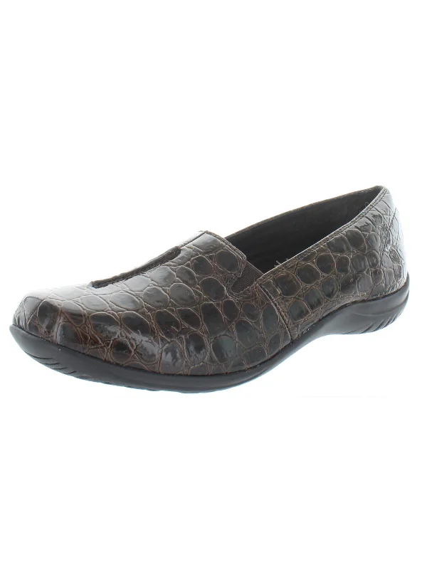 Women's Metallic Foil - Finish Loafers in Gold for a Glamorous Night Out Purpose Womens Faux Leather Square Toe Loafers