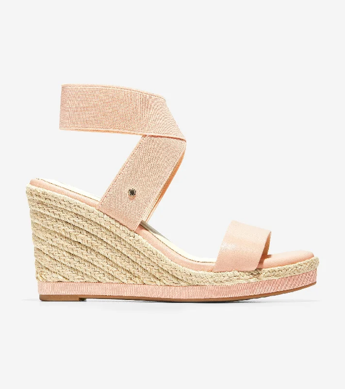 Women's strappy fashion & dress shoes with a woven leather design for a high - end look Cloudfeel Espadrille Wedge Sandal Women's strappy fashion & dress shoes with a woven leather design for a high - end look Cloudfeel Espadrille Wedge Sandal