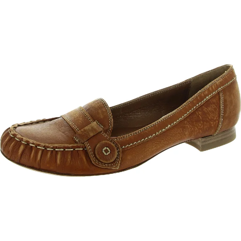 Women's Fur - Lined Loafers in Tan for a Cozy Winter Option Instinctive Womens Block Heel Leather Loafers
