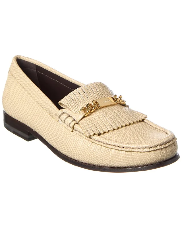 Women's Geometric - Patterned Loafers in Multicolor for a Fashion - Forward Look Celine Embossed Leather Loafer Women's Geometric - Patterned Loafers in Multicolor for a Fashion - Forward Look Celine Embossed Leather Loafer