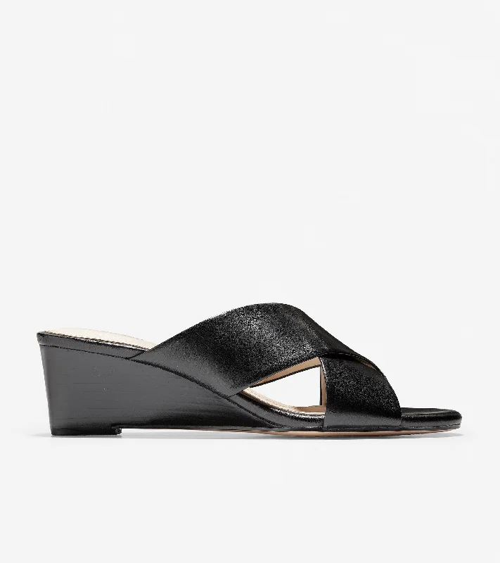 Women's high - heeled patent leather fashion & dress shoes with rhinestones Adley Grand Wedge Sandal (50mm) Women's high - heeled patent leather fashion & dress shoes with rhinestones Adley Grand Wedge Sandal (50mm)