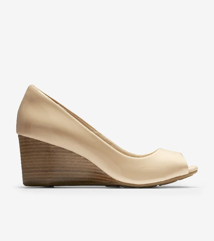 Women's backless fashion & dress shoes with a block - heel for a trendy and comfortable option Sadie Open Toe Wedge Women's backless fashion & dress shoes with a block - heel for a trendy and comfortable option Sadie Open Toe Wedge