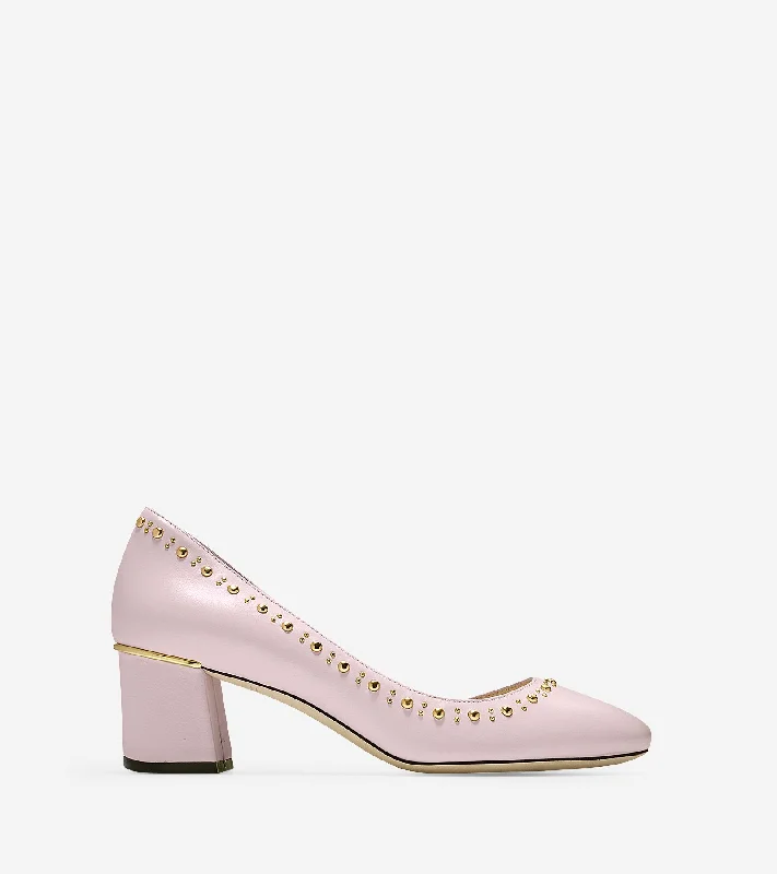 Women's lace - up fashion & dress shoes with a mid - heel and a floral - embroidered shaft for a feminine style Laree Grand Stud Pump (55mm) Women's lace - up fashion & dress shoes with a mid - heel and a floral - embroidered shaft for a feminine style Laree Grand Stud Pump (55mm)