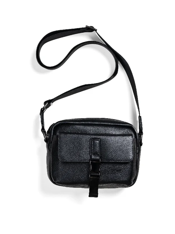Women's metallic - finish fashion & dress shoes with a stiletto heel for a glamorous night out Livorno Crossbody Bag - Black Pebble Grain Leather Women's metallic - finish fashion & dress shoes with a stiletto heel for a glamorous night out Livorno Crossbody Bag - Black Pebble Grain Leather