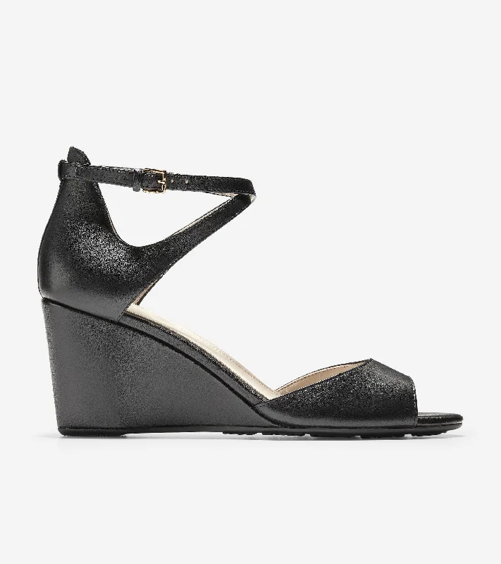 Women's strappy high - heeled fashion & dress shoes with an ankle - strap for added support Sadie Open Toe Wedge Sandal Women's strappy high - heeled fashion & dress shoes with an ankle - strap for added support Sadie Open Toe Wedge Sandal