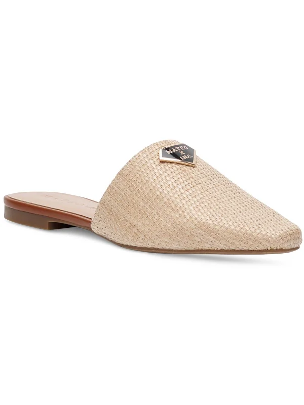 Women's Tassel - Trimmed Loafers with a Low Heel in Olive Green for a Trendy Twist Womens Woven Flat Mules Women's Tassel - Trimmed Loafers with a Low Heel in Olive Green for a Trendy Twist Womens Woven Flat Mules