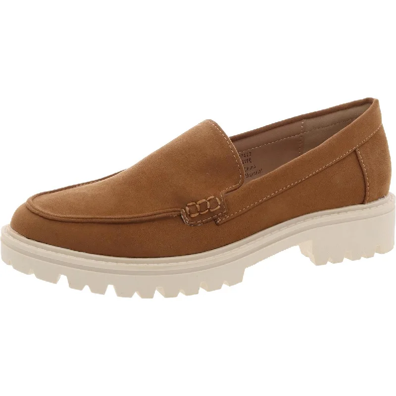 Women's Fur - Lined Loafers in Tan for a Cozy Winter Option Womens Solid Suede Loafers Women's Fur - Lined Loafers in Tan for a Cozy Winter Option Womens Solid Suede Loafers