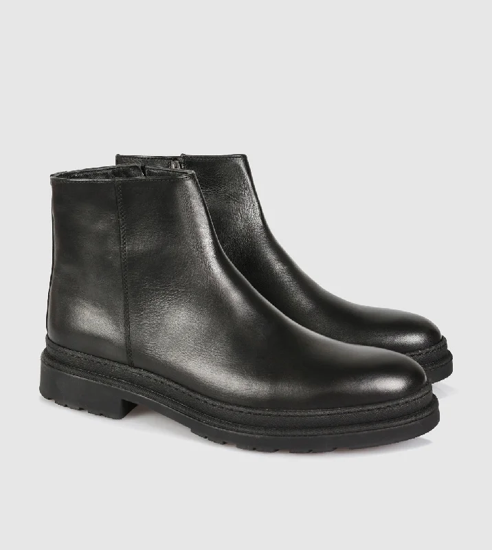 Women's mule - style fashion & dress shoes with a fur - trimmed collar for a winter - chic look Teseo Dress Boots by Brando Women's mule - style fashion & dress shoes with a fur - trimmed collar for a winter - chic look Teseo Dress Boots by Brando