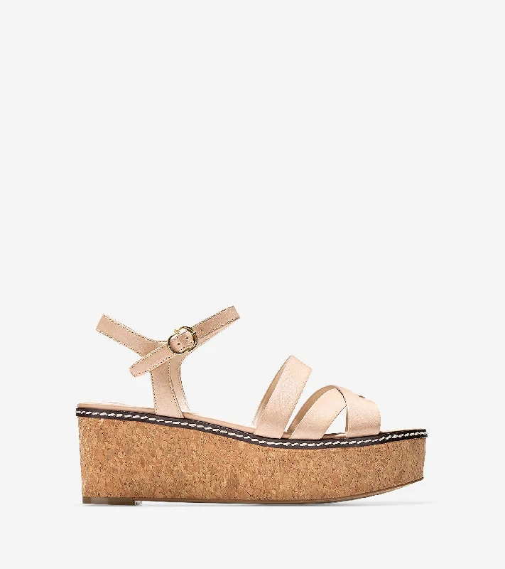 Women's metallic - finish fashion & dress shoes with a stiletto heel for a glamorous night out Jianna Wedge Sandal (55mm) Women's metallic - finish fashion & dress shoes with a stiletto heel for a glamorous night out Jianna Wedge Sandal (55mm)