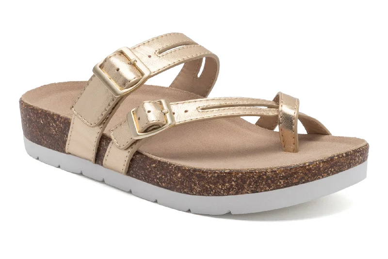 Women's Cork - Soled Espadrille Sandals with a Rope - Trimmed Upper in Navy for a Summer VibeLanai Thong Sandal Metatarsal