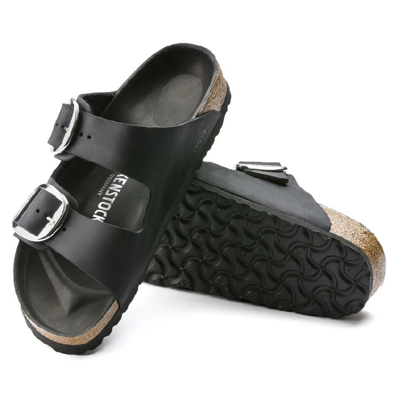 Women's Ankle - Strap Sandals with a Block Heel in Red for a Sophisticated StyleBirkenstock - Arizona Big Buckle Black