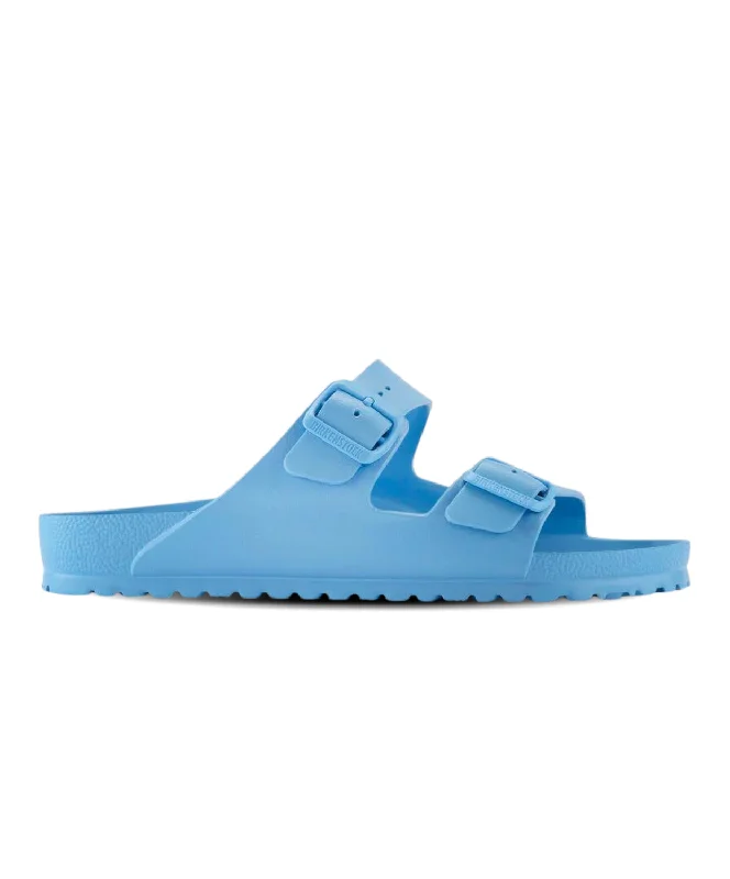Women's Cork - Soled Espadrille Sandals with a Rope - Trimmed Upper in Navy for a Summer VibeBirkenstock Arizona EVA Sky Blue Sandals