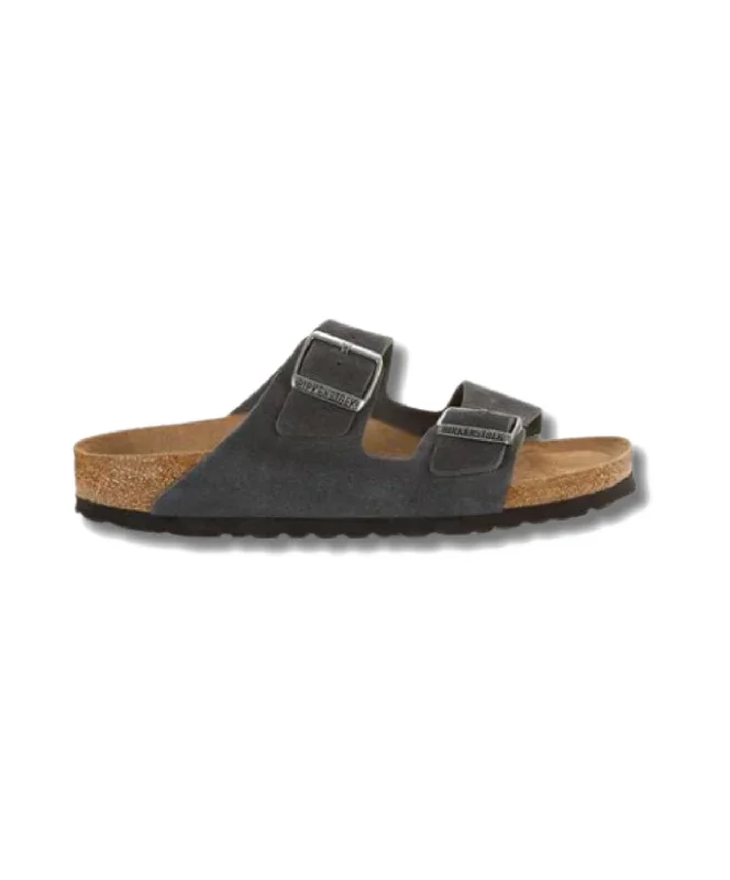 Women's Sandals with a Floral - Printed Upper in Pink for a Feminine Spring LookBirkenstock Arizona Suede Leather Velvet Grey Soft Footbed Sandals