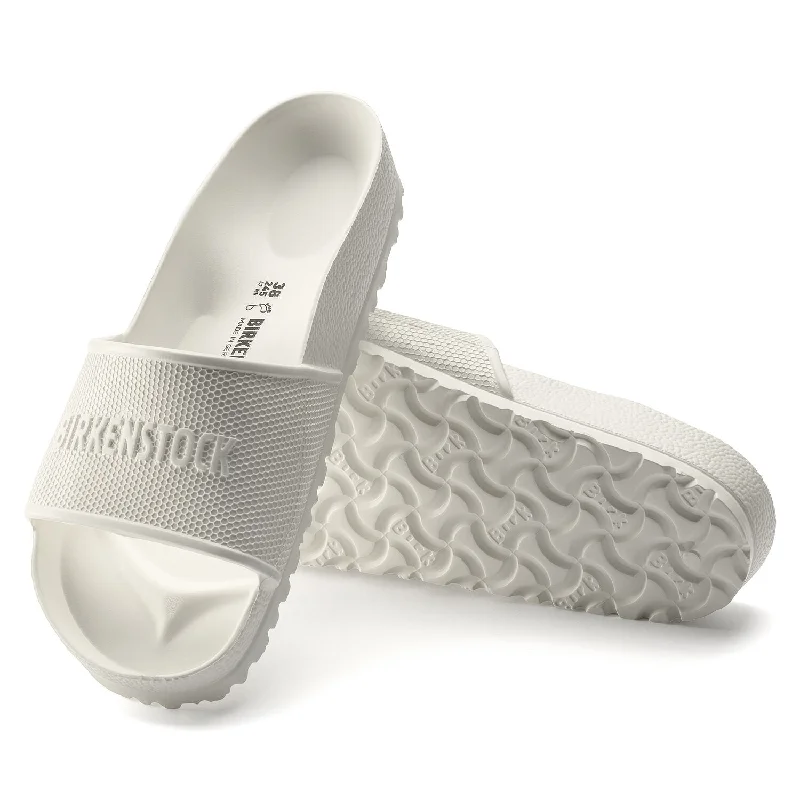 Women's Rhinestone - Embellished Open - Toe Sandals in Silver for a Glamorous Party LookBirkenstock - Barbados EVA White