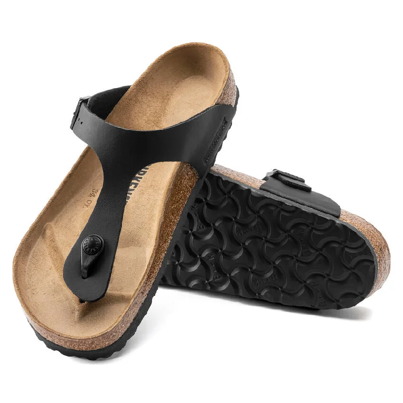 Women's Sandals with a Wedge Heel and a Tassel Detail in Orange for a Trendy LookBirkenstock - Gizeh Birko-Flor Black 0043691