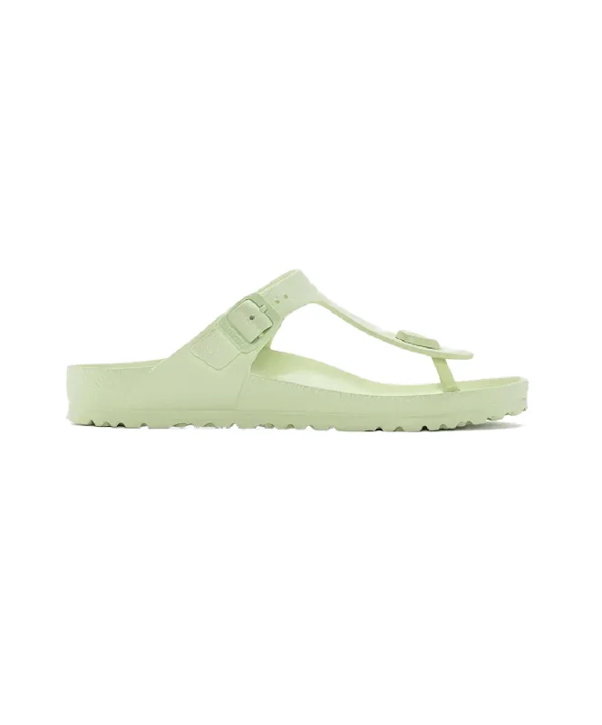 Women's Sandals with a Glitter - Coated Strap in Gold for a Sparkly Summer OutfitBirkenstock Gizeh EVA Faded Lime Sandals