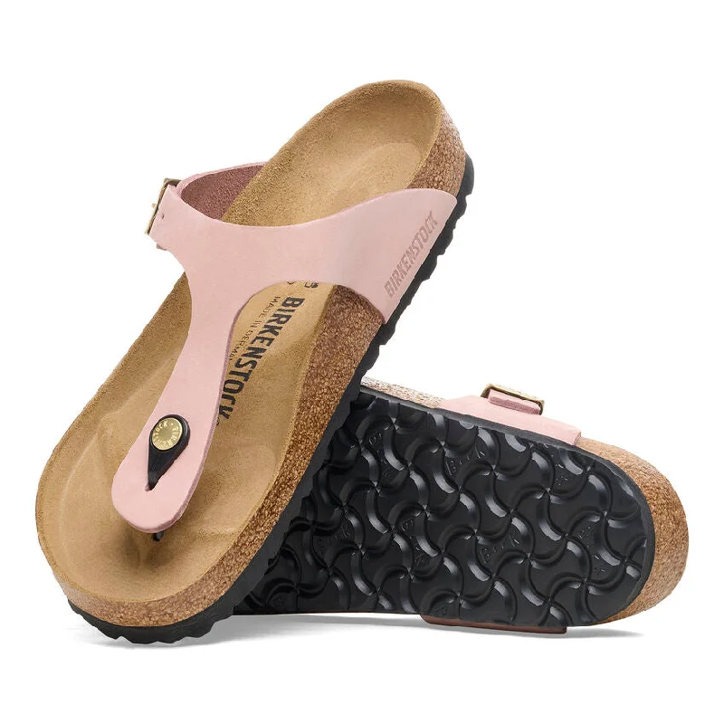 Plus Size Women's Wide - Width Platform Sandals in Black for Added Comfort and HeightBirkenstock - Gizeh Soft Pink