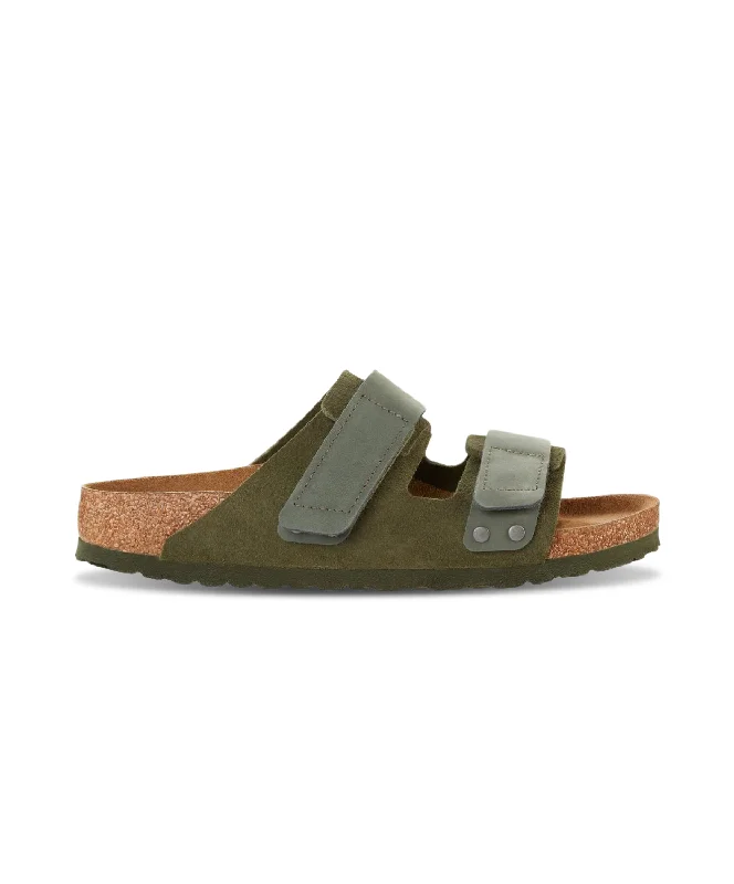 Women's Sandals with a Wedge Heel and a Tassel Detail in Orange for a Trendy LookBirkenstock Uji Suede Leather Thyme Sandals