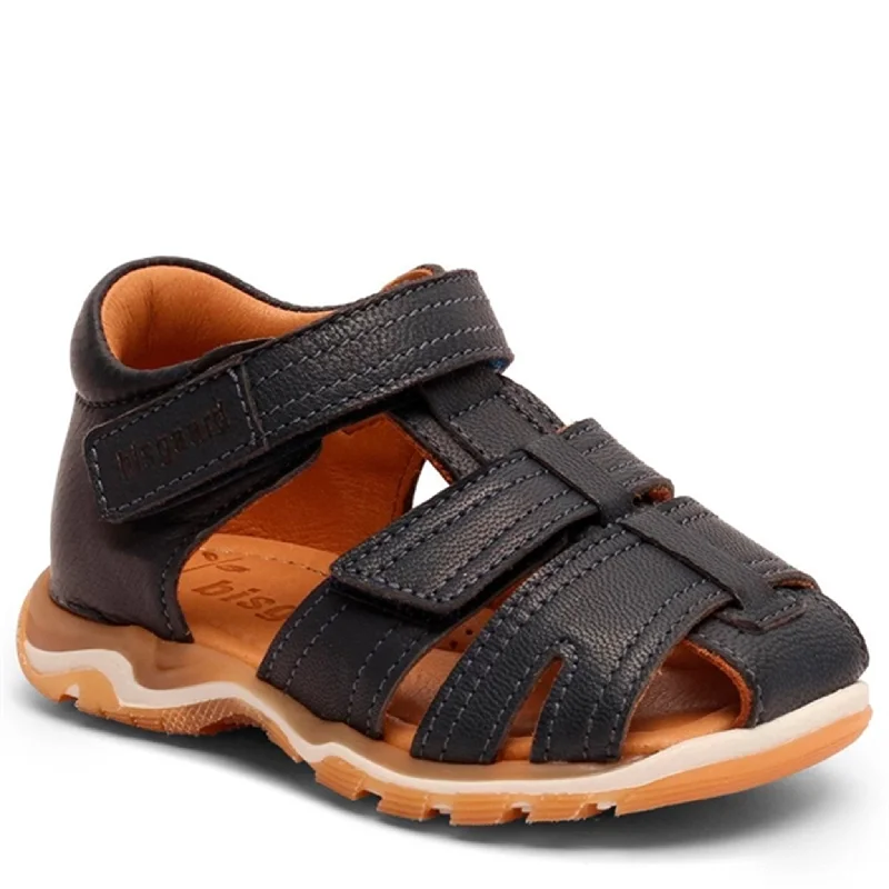 Elastic - Strap Women's Sandals with a Padded Toe in Teal for Easy On - and - OffBisgaard Anni Sandal Navy