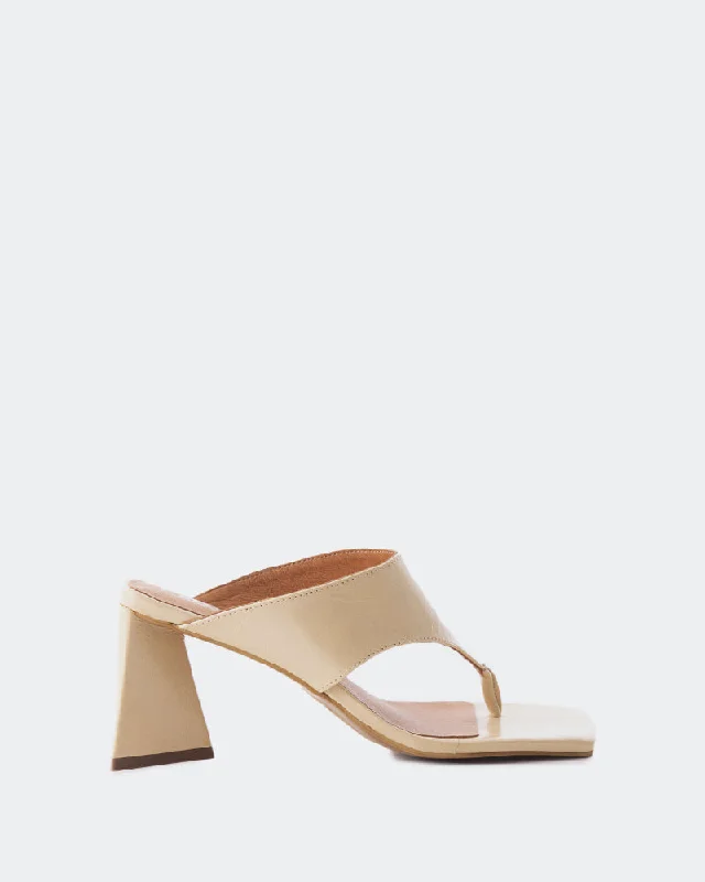 Lightweight Women's Mesh - Paneled Sandals in Yellow for BreathabilityBulevar Nude Leather