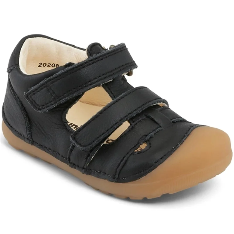 Women's Ankle - Strap Sandals with a Block Heel in Red for a Sophisticated StyleBundgaard Petit Sandal Black Gum