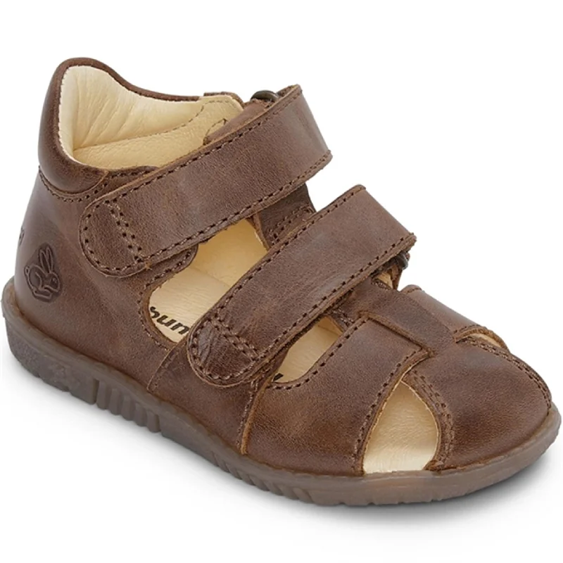 Adjustable Strap Women's Sandals with a Padded Heel in Pink for a Custom FitBundgaard Sandal Ranjo II Brown