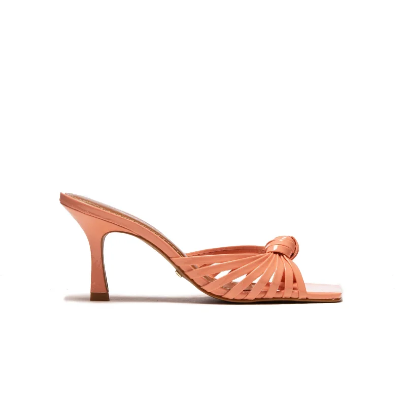 Women's Sandals with a Wedge Heel and a Tassel Detail in Orange for a Trendy LookCordelia Pink Naplack