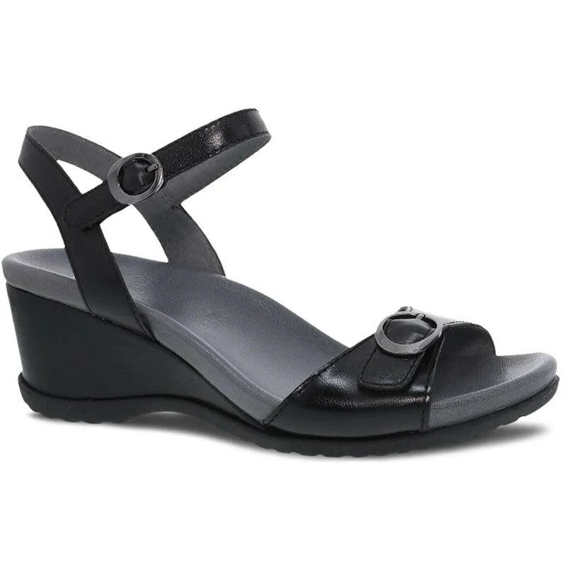 Waterproof Women's Rubber Beach Sandals with Arch Support in Blue for Water ActivitiesDansko Arielle - Black