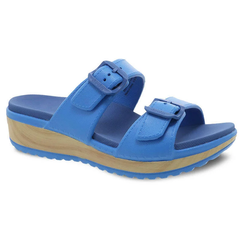 Women's Ankle - Strap Sandals with a Block Heel in Red for a Sophisticated StyleDansko Kandi