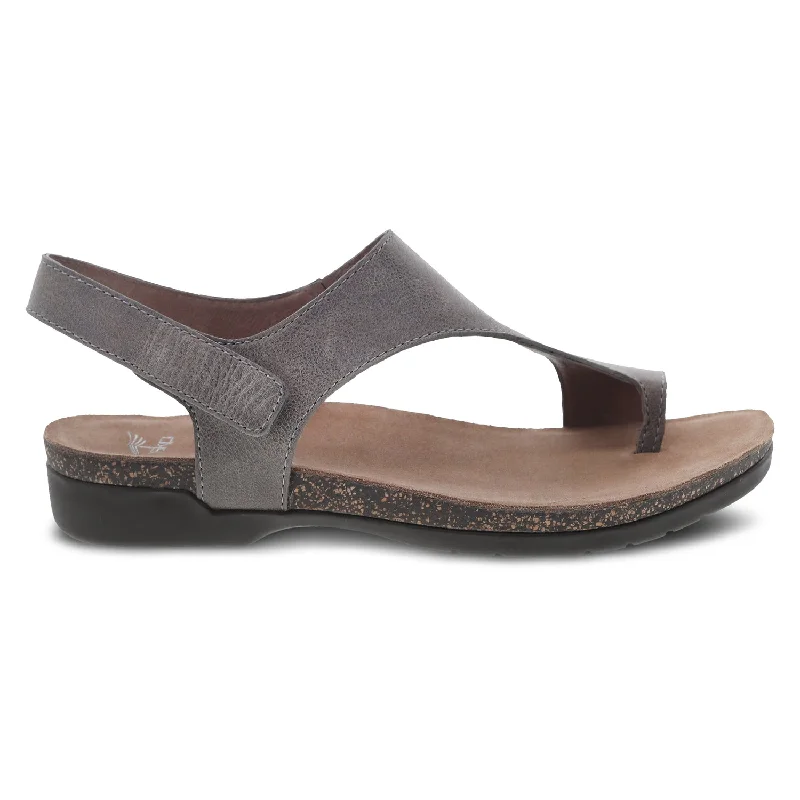 Women's Flat Slide Sandals with a Memory Foam Insole in White for All - Day ComfortReece