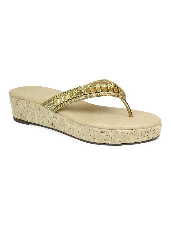 Women's Strappy Gladiator Sandals with Buckle Closures in Tan for a Boho LookWomen Antique Embellished Ethnic Wedge Sandals