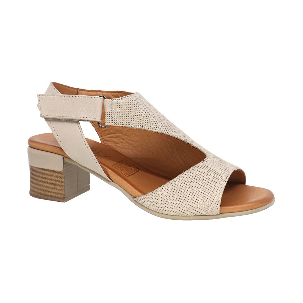 Sustainable Women's Recycled Material Sandals in Beige for Eco - Conscious ShoppersEverly - Gia 05 Light Grey