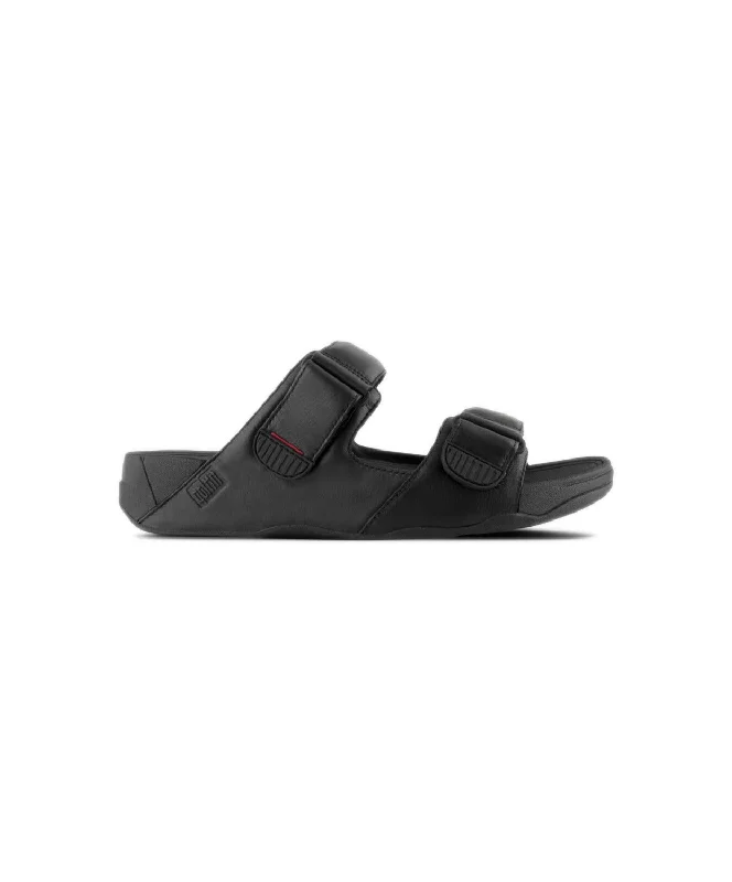Women's Rhinestone - Embellished Open - Toe Sandals in Silver for a Glamorous Party LookFitFlop Gogh Moc Leather Slides Black