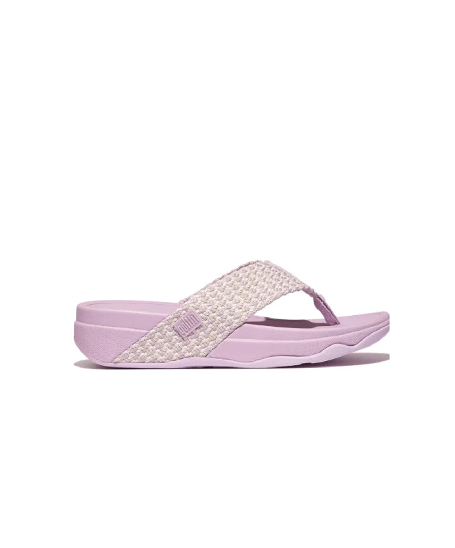 Waterproof Women's Rubber Beach Sandals with Arch Support in Blue for Water ActivitiesFitFlop Surf Multi-Tone Webbing Toe-Post Sandals Wild Lilac