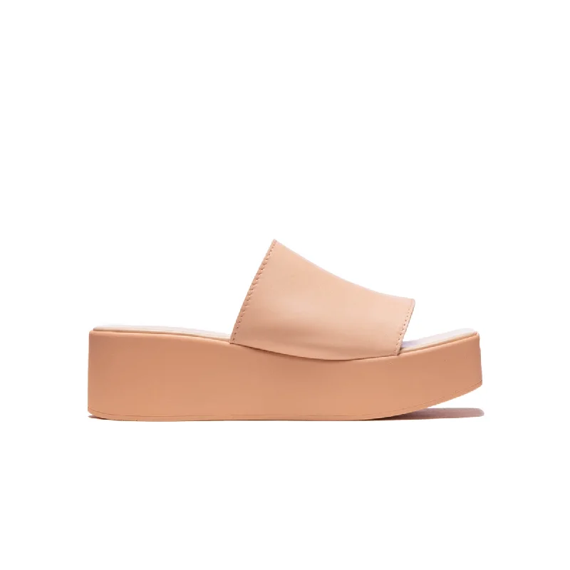 Shock - Absorbing Women's Sandals with a Soft Insole in Black for Active LifestylesFox Nude Leather