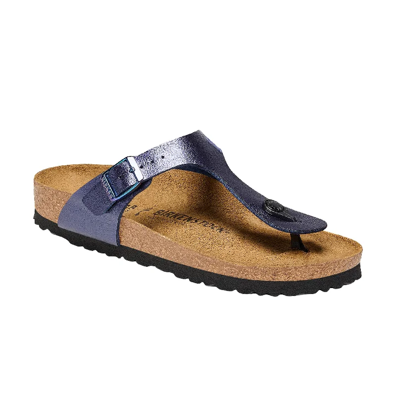 Women's Sandals with a Floral - Printed Upper in Pink for a Feminine Spring LookGizeh Graceful Midnight Blue Birko-Flor