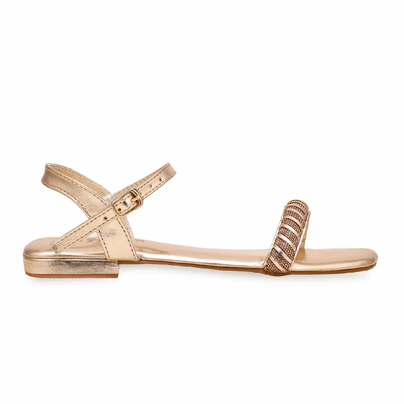 Women's Thong Sandals with a Beaded Design in Multicolor for a Beachy AestheticGolden Fancy Sandal FN5918