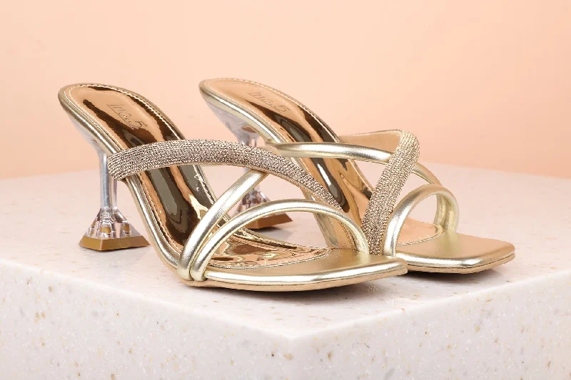 Women's Rhinestone - Embellished Open - Toe Sandals in Silver for a Glamorous Party LookInc.5 Stiletto Heel Fashion Sandal For Womens