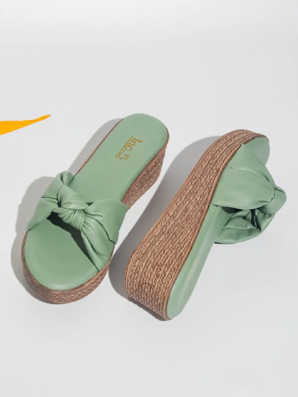 Women's Rhinestone - Embellished Open - Toe Sandals in Silver for a Glamorous Party LookWomen Green Solid Wedge Sandals